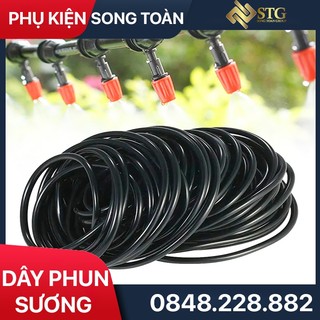 Dây phun sương ống 8mm, ống phun sương đen phi 8mm - bán mét