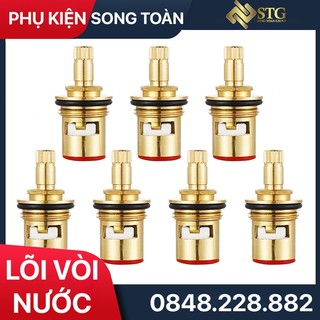 Lõi Dùng Khóa Vòi Nước Lạnh & Ruột Vòi - Bằng Đồng Thau Chuyên Dùng Các Loại Vòi Hồ Rửa Chén Rửa Mặt (Tặng Kèm Ốc Vít)