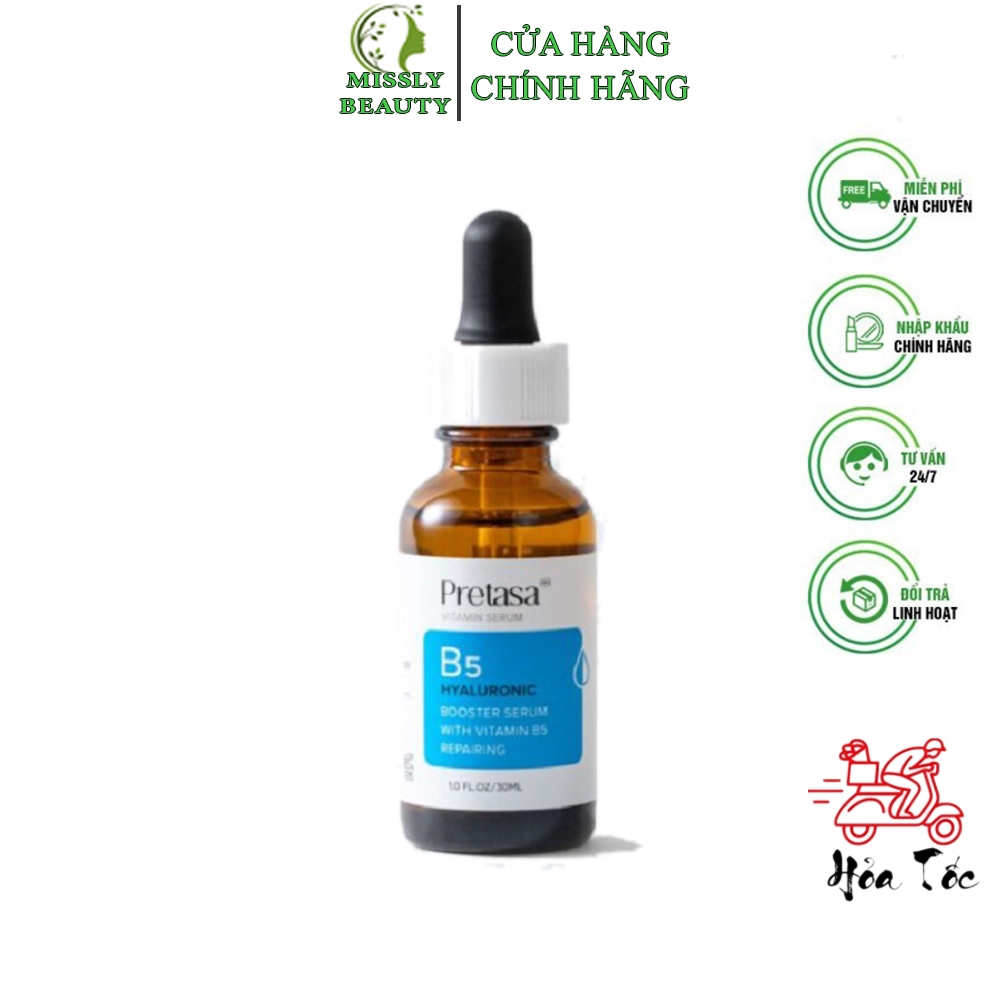 Serum Cấp Ẩm Phục Hồi Da Pretasa B5 30ml