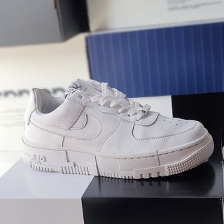 Giày air force 1 pixel white, size 38, real 2hand