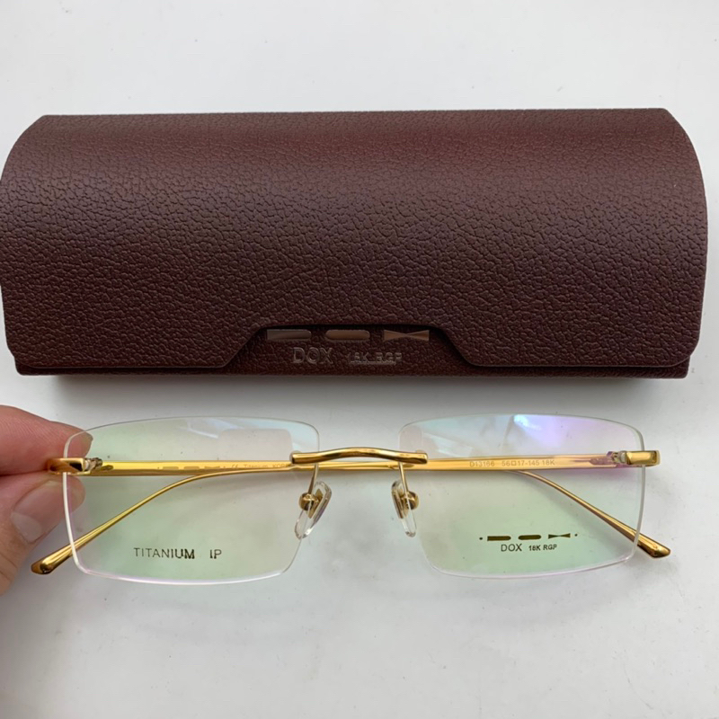 Gọng kính titanium mạ 18k