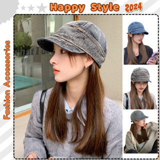 Mũ Lưỡi Trai Mềm Nón Lưỡi Trai Ngắn Có Dây Rút Chống Nắng Chất Jean Denim Form Unisex Nam Nữ N207 - Happy Style