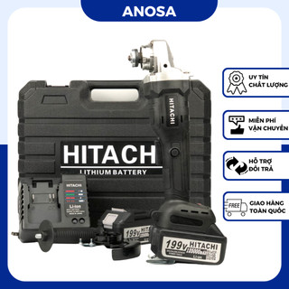 Máy mài dùng pin Hitachi 199v động cơ không chổi than Pin cell 2000 dòng sả cao mạch 3 mosfet chống ngắt