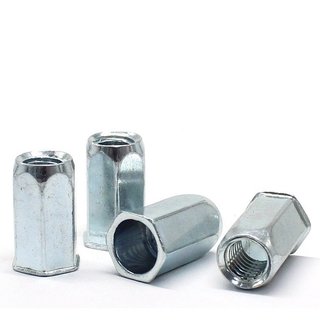 Set 10 cái m4-m8 ốc tán rút lục toàn thân chân nhỏ m4,m5,m6,m8 thép mạ