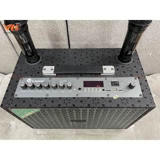 Loa kéo leong L111 tặng 2 mic uhf có hiển thị hình led