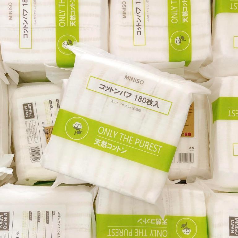 BTT bông tẩy trang MINISO siêu dai 180-475-800-1000 miếng