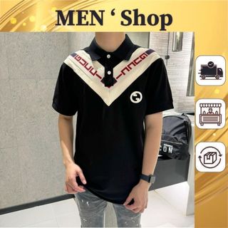 Áo polo nam gc thêu chữ cực đẹp - áo polo nam phối họa tiết cực chi tiết