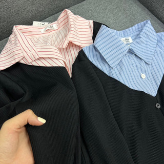 Đầm body cổ sơ mi dáng dài - công sở