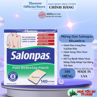 Hộp Miếng Dán SALONPAS Mỹ 7 GÓI x 20 Miếng (Hàng C USA)