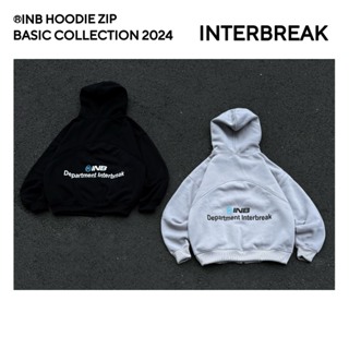 INTERBREAK - HOODIE ZIP INB BASIC - Áo Hoodie Zip Kéo Form Rộng Unisex Wear INTERBREAK