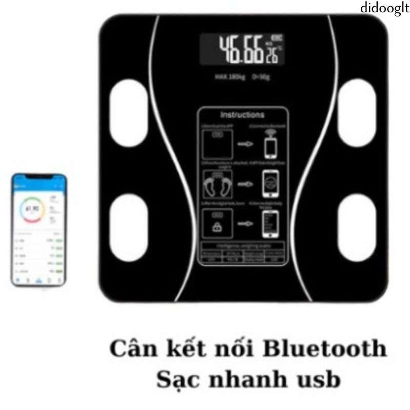 Cân Điện Tử Sức Khỏe - Kết Nối Bluetooth Phân Tích Chỉ Số Cơ Thể  Hàng