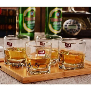 Bộ 6 ly thủy tinh 5 cạnh,ly thủy tinh uống trà, cafe, cốc thuỷ tinh 5 cạnh uống trà, cà phê với thiết kế đơn gian