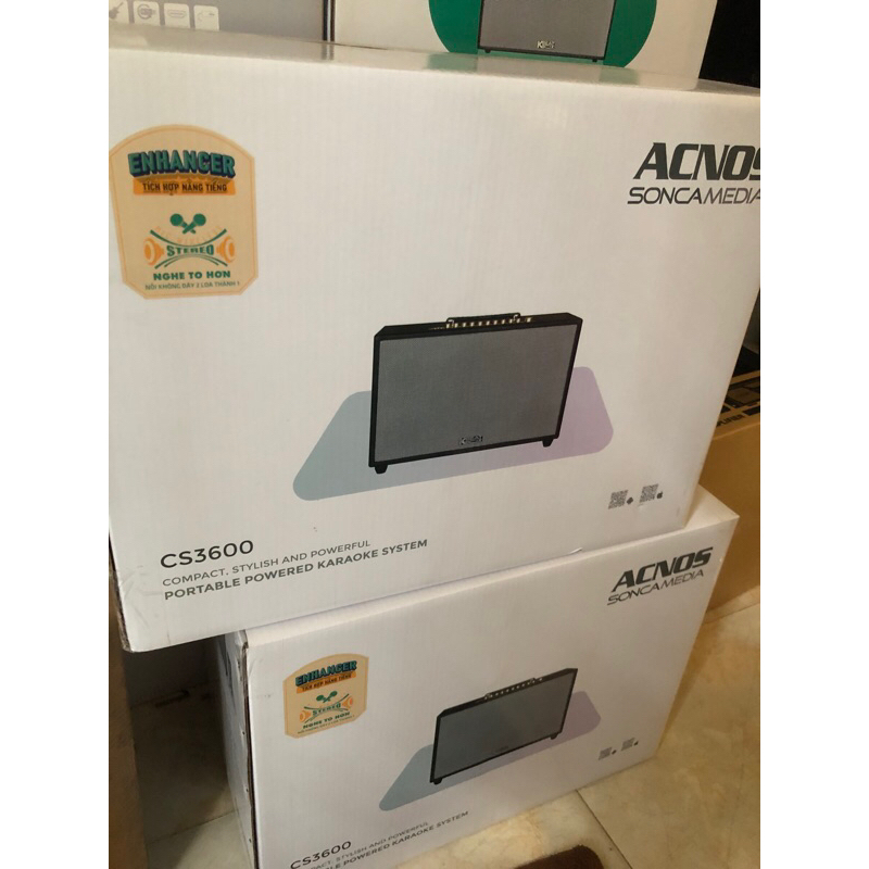 Loa karaoke xách tay Acnos CS3600 Model 2023 ( Loa 3 đường tiếng, 1 loa BASS 25CM, 2 loa trung + 2 loa treble, 200W