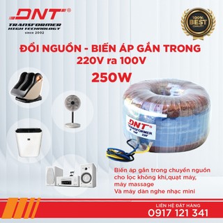 Biến áp xuyến 220v ra 100v dnt 250w gắn trong