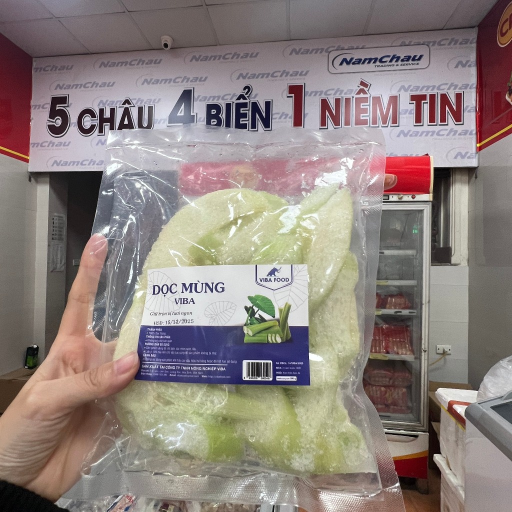 Dọc mùng Viba gói 300gr - rau củ sơ chế thái sẵn tiện lợi tươi ngon [HN giao hàng hoả tốc] - Ảnh 4