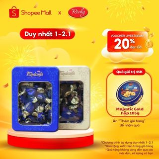 Kẹo socola chocolate Fondante Richy hộp thiếc 250g