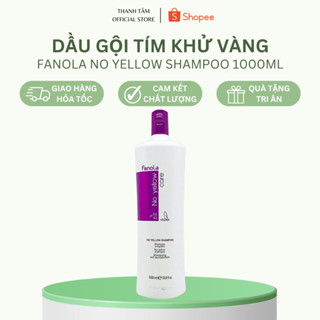 Gội khử sắc tố vàng Fanola No Yellow Shampoo 1000ml, dành cho tóc nhuộm, tóc bạch kim | THANH TÂM