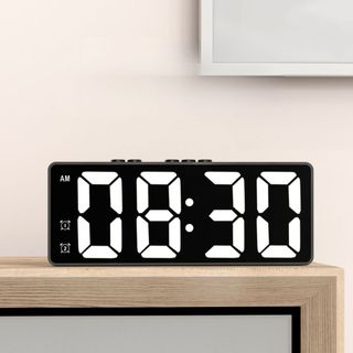 Đồng hồ led báo thức bấm giờ viền mỏng sang trọng