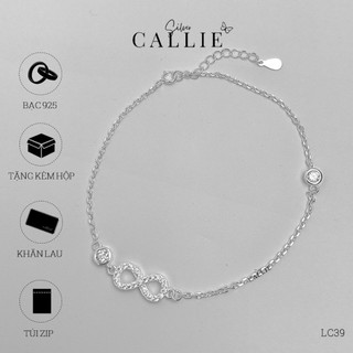 LC39 - Lắc chân bạc Callie Silver vô cực
