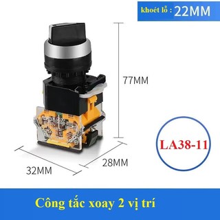 COMBO 10 Công tắc chuyển mạch LA38-11 phi 22mm