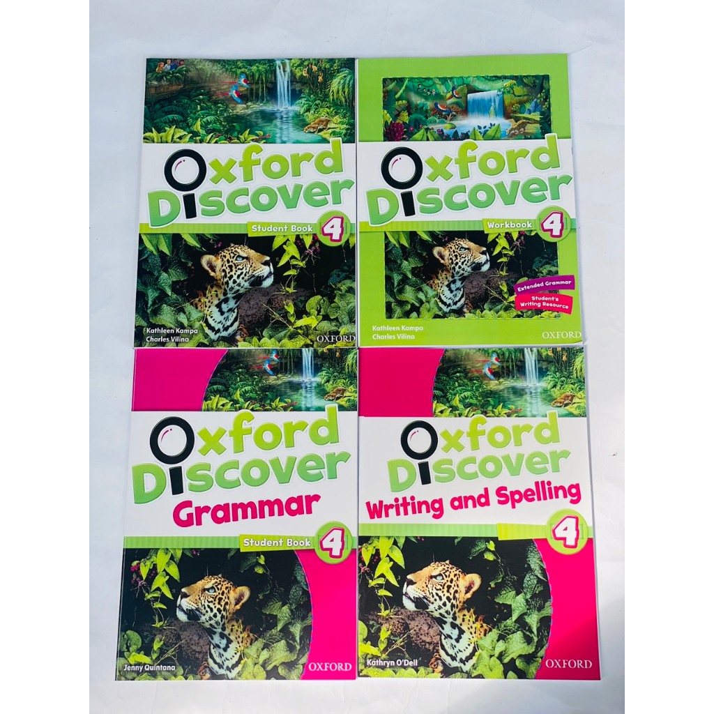 Oxford Discover 4 bộ 4 cuốn ( SB, WB, Grammar, Spelling and Writing)