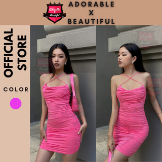 [Ảnh Thật] Đầm Đi Tiệc Thun Đan Dây Hở Lưng, Váy Đi Tiệc Ôm Body Hồng,Xanh Mint Sexy [AdorablexBeautiful]