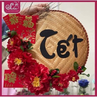 Mẹt trang trí tết giá chỉ 78k, mẹt rộng 35m trang trí khánh tết
