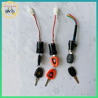 Ổ khóa xe đạp điện phổ thông loại xe hai yên asama, sonsu, hitasa,osakar