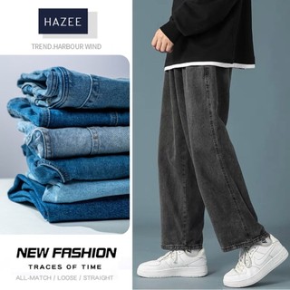 Quần Baggy Nam Nữ HAZEE Unisex chất liệu jean co giãn phong cách Hàn style trẻ trung, Quần Jean lưng chun