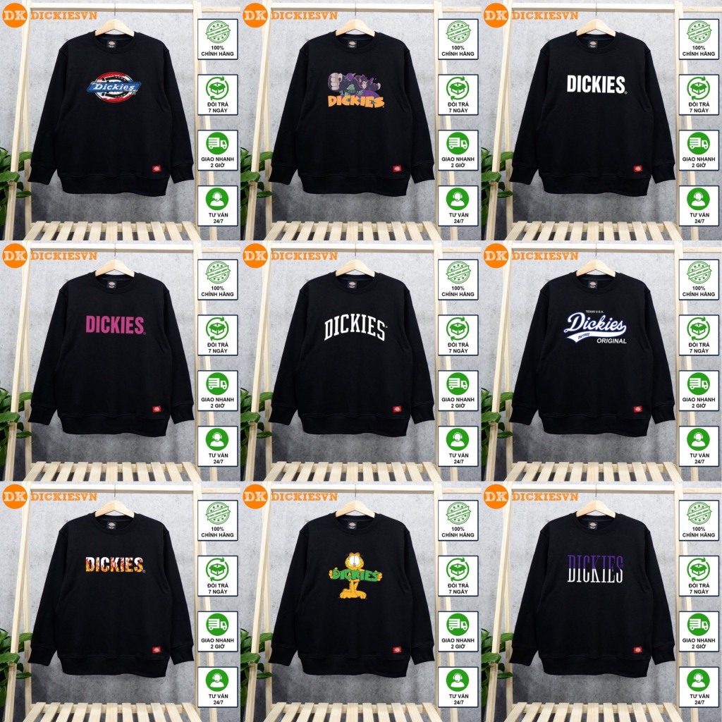 Áo Sweater D.I.C.K.I.E.S - áo nỉ tay dài D.I.C.K.I.E.S