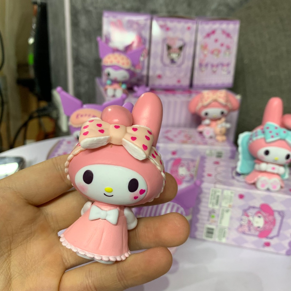 Mô Hình Nhân Vật  Melody vs Kuromi Trong Sanrio x  Kèm 6 Mẫu Thiết Kế Và 1 Hộp Bí Mật- làm quà tặng- sưu tầm - màu hồng