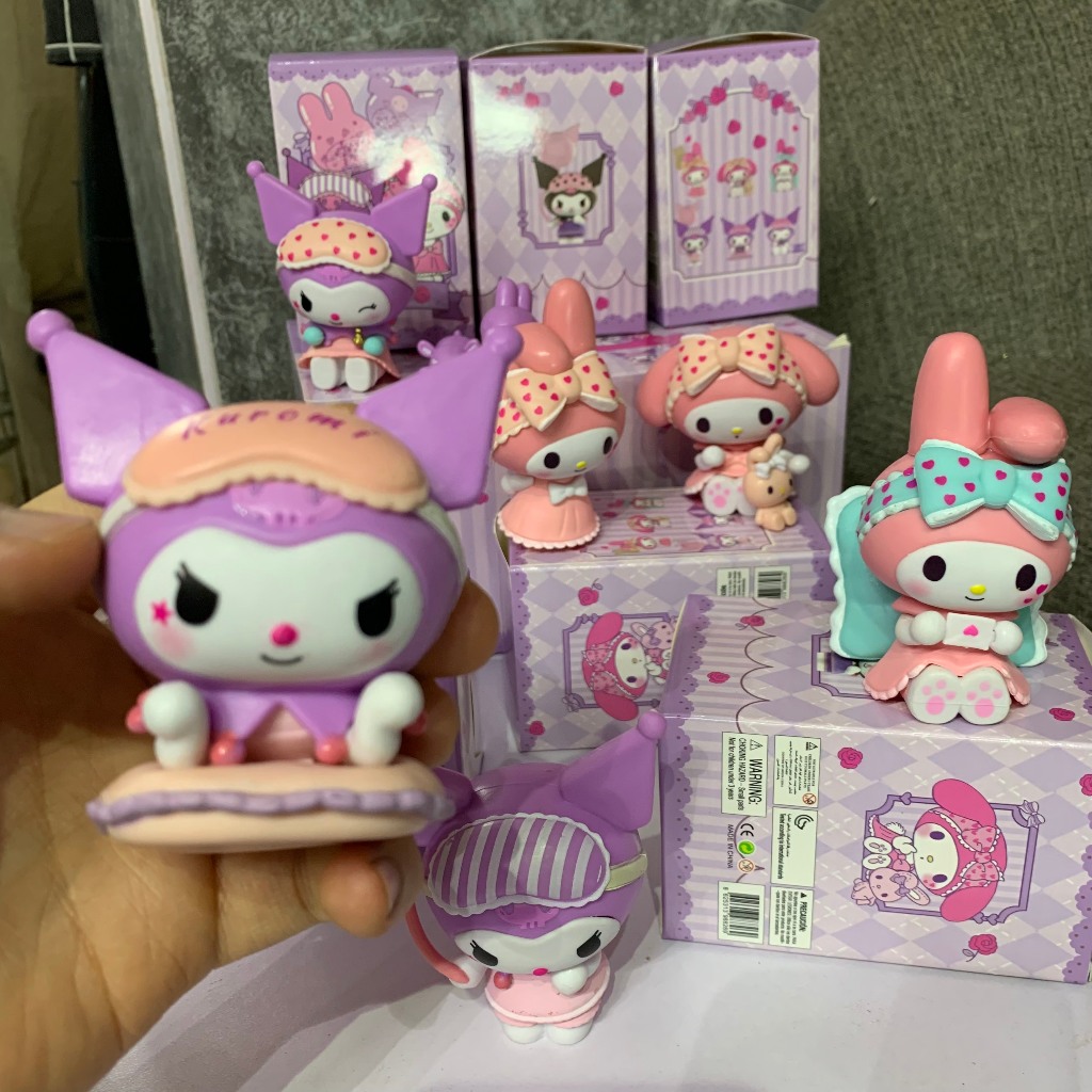 Mô Hình Nhân Vật  Melody vs Kuromi Trong Sanrio x  Kèm 6 Mẫu Thiết Kế Và 1 Hộp Bí Mật- làm quà tặng- sưu tầm - màu hồng