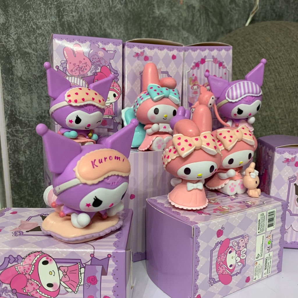 Mô Hình Nhân Vật  Melody vs Kuromi Trong Sanrio x  Kèm 6 Mẫu Thiết Kế Và 1 Hộp Bí Mật- làm quà tặng- sưu tầm - màu hồng