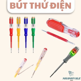 Bút thử điện nhiều loại cơ bản, tua vít 2 đầu, bút 2 đèn