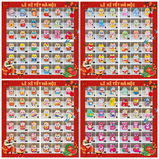 50 Lì Xì Chibi Phản Quang Năm 2024 (sỉ 375đ/c)