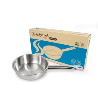 Chảo inox zebra estio 3 đáy 18cm - 175088 hàng nhập khẩu thái lan