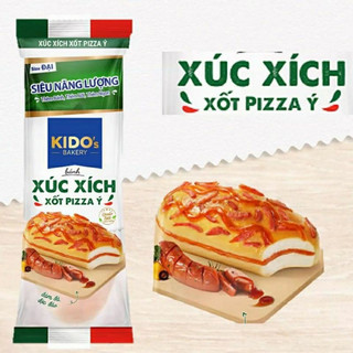 Bánh mì tươi kido : xúc xích sốt pizza ý