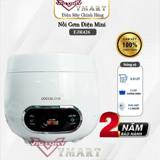 Nồi cơm điện mini 0,8l lock&lock ejr426 - hàng chính hãng bảo hành 2 năm
