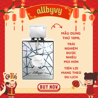 Allbyvy | Mẫu thử nước hoa 10ml Club de Nuit Sillage