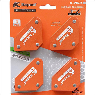 Bộ 4 ke góc nam châm vĩnh cửu 9lbs kapusi japan, nam châm ke góc vuông 4kg - hàng chính hãng