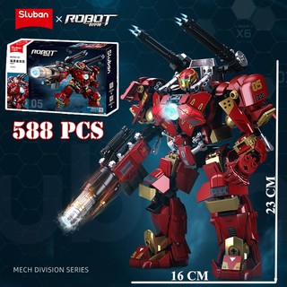 588 chi tiết - hàng chuẩn - bộ đồ chơi xếp hình mô hình robot người sắt, lắp ráp mô hình robot iron men, robot biến hình