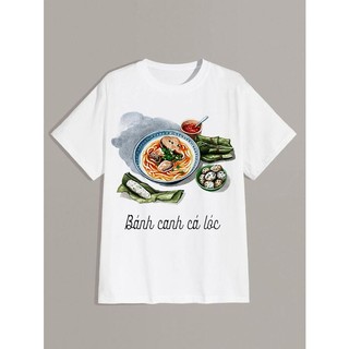 Áo thun unisex món ăn chỉ có tại Việt Nam - Nem Lụi - Phở Bò - Banh Canh cá lóc