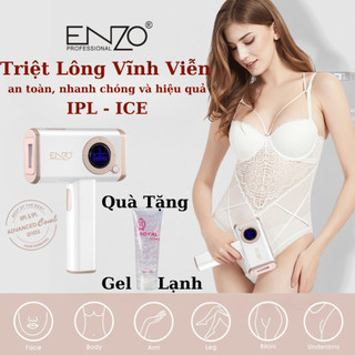 Máy triệt lông ENZO 8583L Thương Hiệu Italia, máy triệt lông 3 in 1, trẻ hoá da, triệt mụn