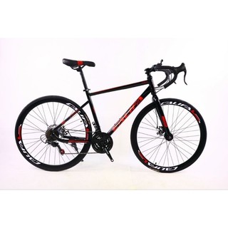  Xe đạp đua khung thép bánh 700c CALIFA CR7  tặng: chắn bùn dầu xích gọng nước lục giác  