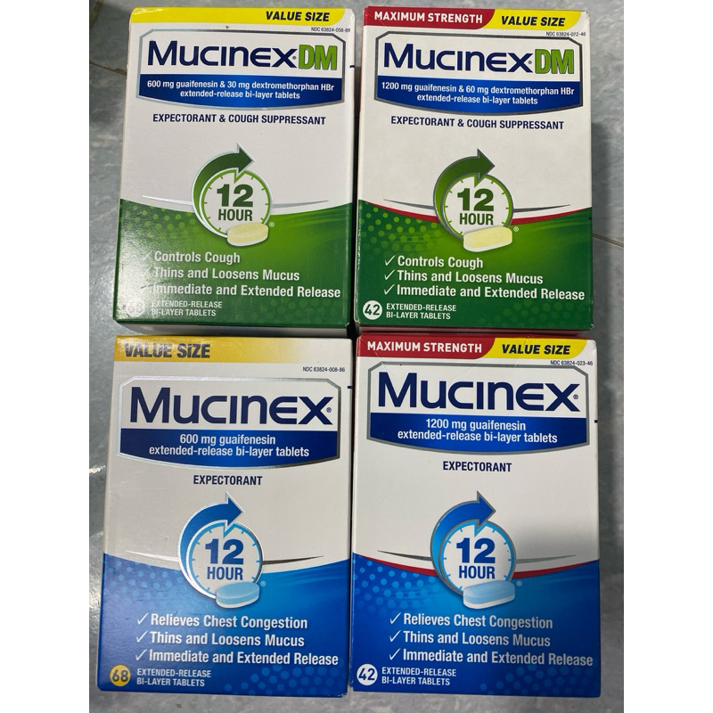 Viên uống giảm ho và long đờm Mucinex DM Maximum Strength 12 hrs