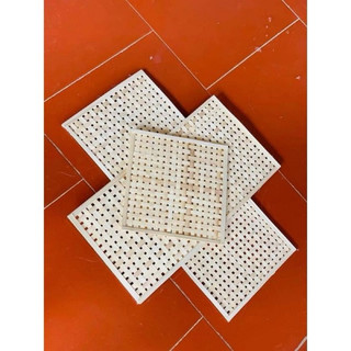 Mẹt tre vuông, vỉ tre, phên tre trang trí nhà cửa, khung trang trí Tết
