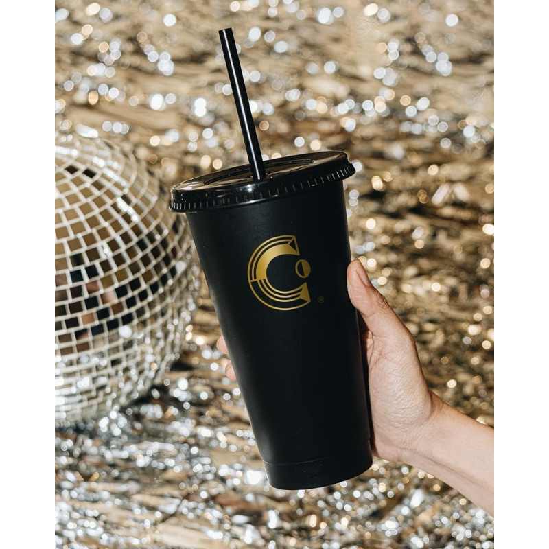 [CHEESE] Ly Nhựa Màu Đen Black Cup Cheese