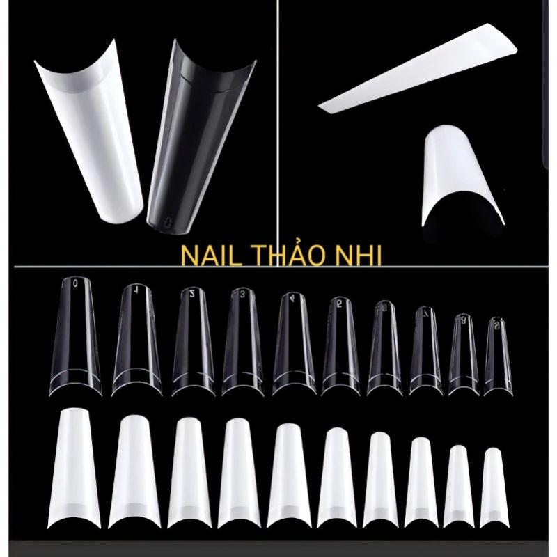Móng Nối Form Thang Dài (bịch 500pcs), Móng Típ NAIL THAO NHI