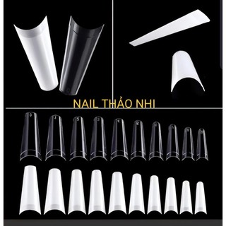Móng nối form thang dài , móng típ nail thao nhi