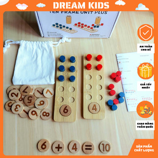 Bộ đồ chơi toán học bằng gỗ Montessori